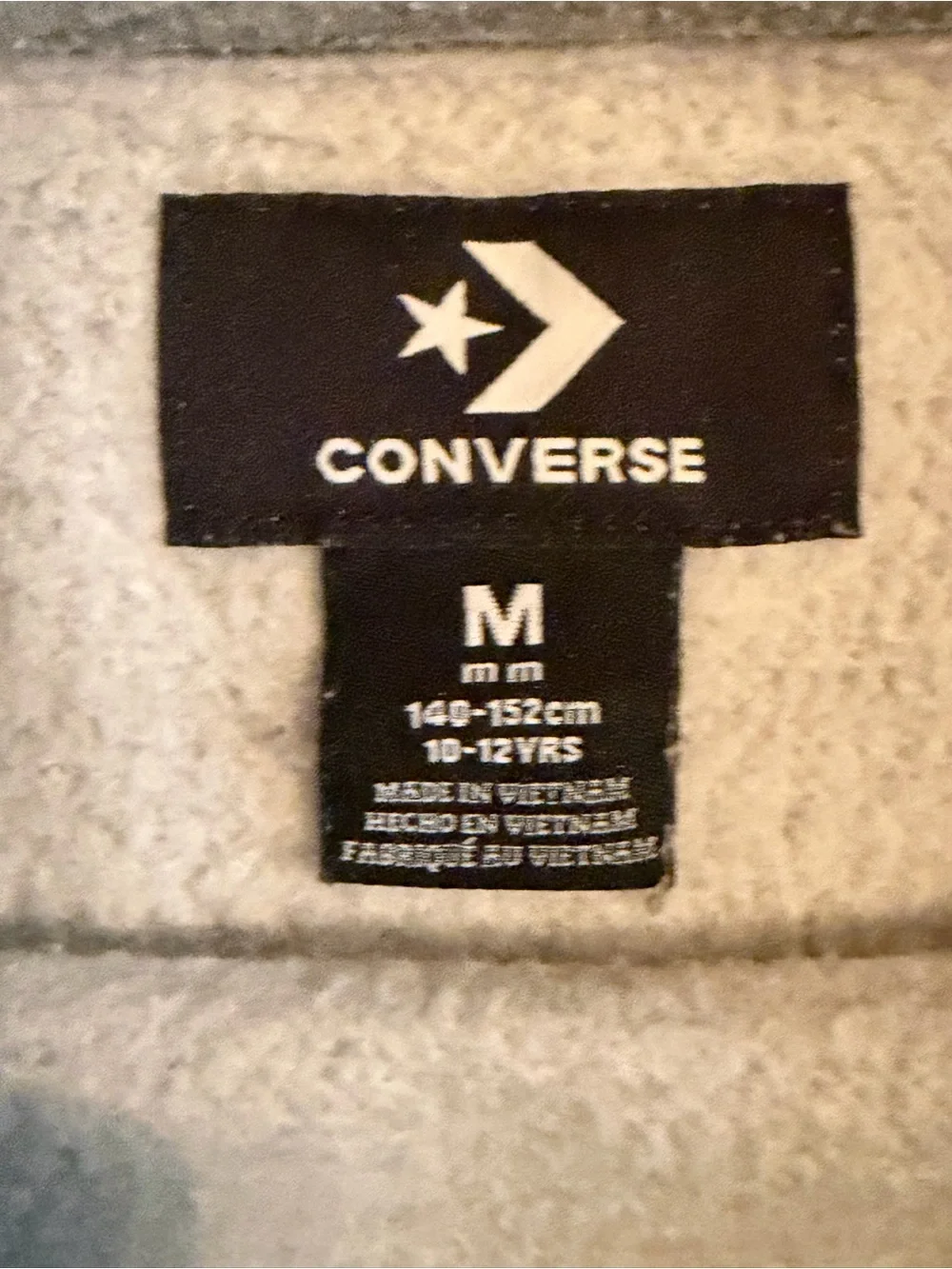 Converse Kids Colorblock Gray Logo Sweatshirt
